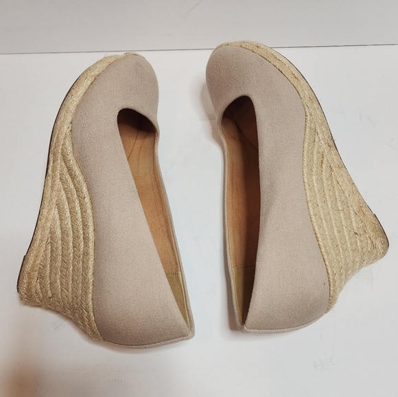 J. Crew Canvas espadrille wedges in Flax. Women's size 8.5. - Picture 8 of 16